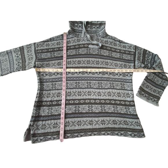 Chaps‎ Fair Isle Cowl Neck Sweater Womens L - Picture 9 of 11
